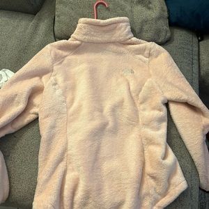 North face fuzzy coat
